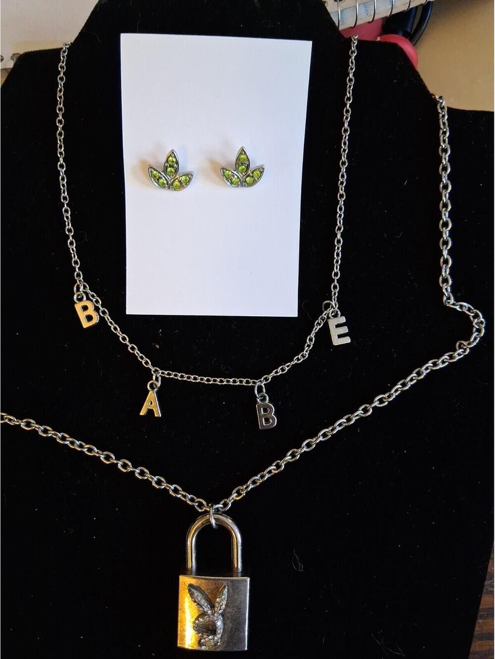 PLAYBOY Lock NECKLACE BABE Necklace Y2K, SKATER, PUNK, DESIGNER, ROCK, COOL
